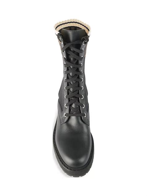 saks fendi combat boots|Fendi Rockoko Mixed.